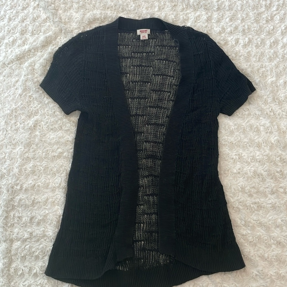 Black short sleeve sweater. Size M
